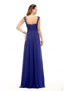 Brilliant Royal Blue Plus Size Prom Gown