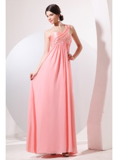 Charming Grecian One Shoulder Maternity Cocktail Dress