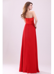 Charming Red Strapless Empire Plus Size Prom Dress