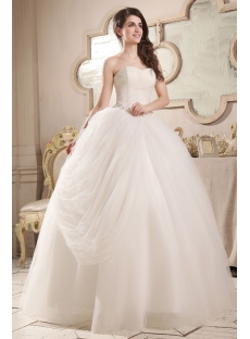 Cinderella Tulle Sweetheart Ball Gown Wedding Dress