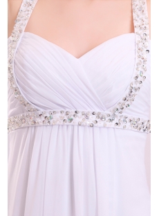 Classical Beaded Straps Chiffon Maternity Bridal Gown