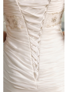 Concise Sheath Casual Bridal Gown with Small Train