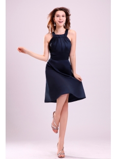 Cute Navy Blue Short Dress for Homecoming Party under 100