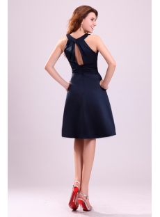 Cute Navy Blue Short Dress for Homecoming Party under 100