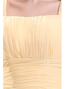 Elegant Yellow A-line Chiffon Homecoming Dress