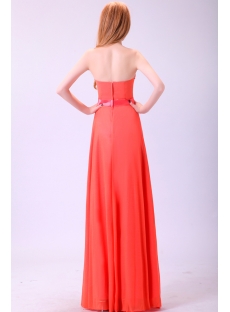 Exquisite Watermelon Strapless Prom Dress 2011 