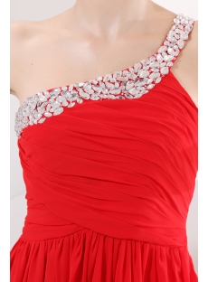 Fancy Red One Shoulder Pregnant Evening Dress