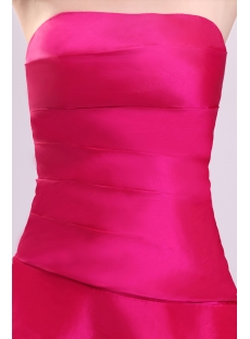 Glamorous Hot Pink Taffeta Bubble Short Quinceanera Gown