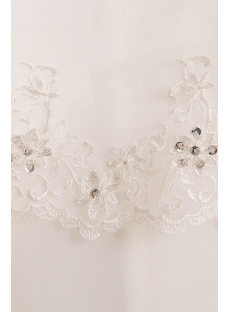 Ivory Modest Halter Bridal Gown