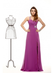 Lilac Criss-cross Summer Sexy Evening Dress 2013
