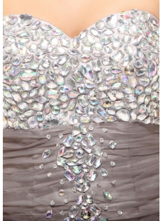 Luxurious Pretty Gray Silver Mermaid Evening Dress 2014
