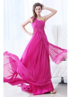New Arrival Plus Size Prom Dress 2014 with One Shoulder