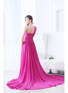 New Arrival Plus Size Prom Dress 2014 with One Shoulder