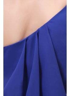One Shoulder Royal Blue Homecoming Dresses under 100