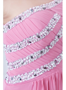 Popular One Shoulder Pink 2011 Prom Dress
