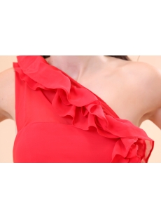 Popular Red One Shoulder Mini Night Clue Dress