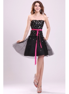Pretty Black Sequins Sweet 16 Dresses for Birthday Girl