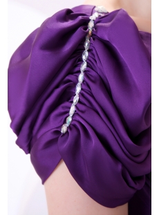 Purple Trendiest Club Dresses with Cap Sleeves