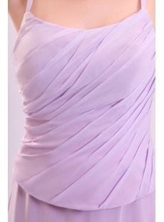 Stunning Lavender Long Chiffon Bridesmaid Dress in Summer