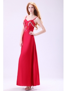 Tempting Burgundy Spaghetti Straps Homecoming Gown