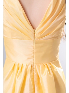 Yellow Taffeta Short Junior Prom Dresses