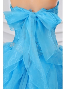 Blue Halter Festa de Quinze Anos Celebrity Dress