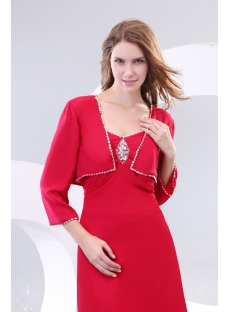 Burgundy Mother of the Bride Dresses with Jackets Tea Length