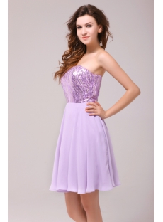 Charming Lilac Short Sweet 16 Dress