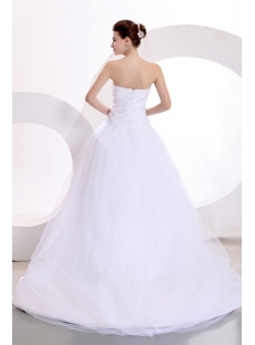 Concise Strapless Wedding Dress in Wholesale Price