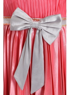  Cute Pleated Strapless Short Dress for Bridesmaid