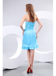 Elegant Halter Blue Short Homecoming Dresses