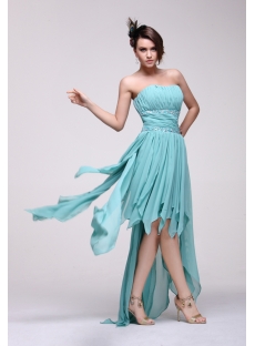 Fashionable Strapless High-low Homecoming Dress