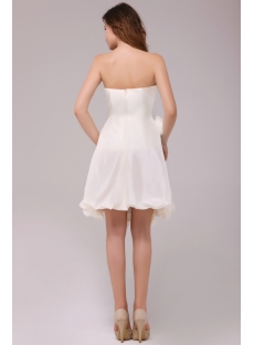 Fresh Ivory Strapless Short Prom Dress 2011