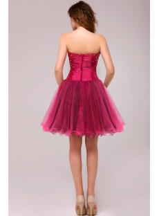 Fuchsia and Black Gorgeous Junior Prom Dresses Short 2013