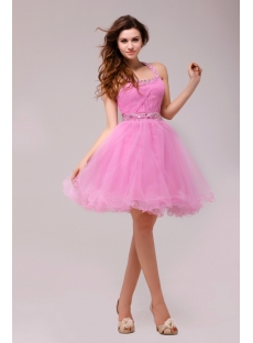 Glamorous Pink Halter Sweet 16 Dress