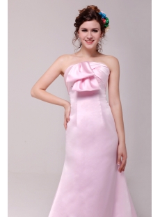 Gorgeous Pink Strapless A-line Prom Gown 2014