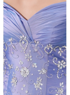 Lavender Floor Length Off Shoulder Beaded Taffeta 15 Quinceanera Dress