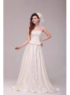 Pretty Casual Embroidery Plus Size Bridal Gowns with Corset