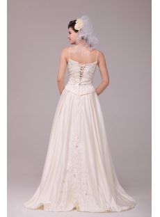 Pretty Casual Embroidery Plus Size Bridal Gowns with Corset