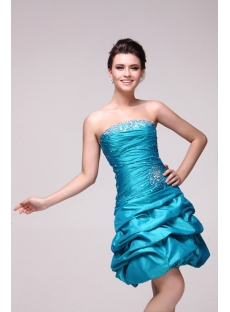 Pretty Teal Colored Cocktail Dresses