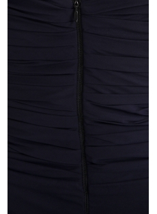 Romantic Ankle Length Navy Blue Military Evening Dress