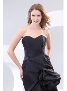 Romantic Black Sexy Evening Dresses with Slit