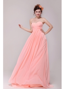 Romantic Empire Chiffon Long Pregnant Formal Prom Party Dress
