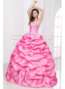 Romantic Long Pink festa de debutantes Dress