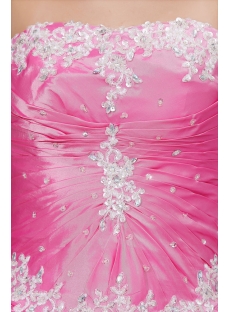 Romantic Long Pink festa de debutantes Dress