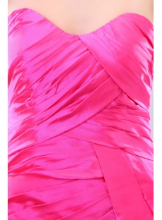 Simple Hot Pink Mini Night Party Dress