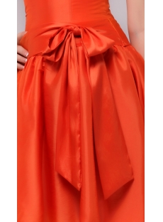 Simple Orange Sweetheart Short Homecoming Dress Discount
