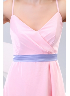 Spaghetti Straps Pink Short Prom Dresses Online