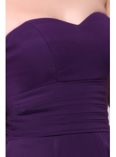 Stunning Purple High-low Prom Dress with Irregular Skirt