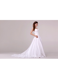 Terrific Queen Anne A-line Discount Princess Bridal Dress 2014